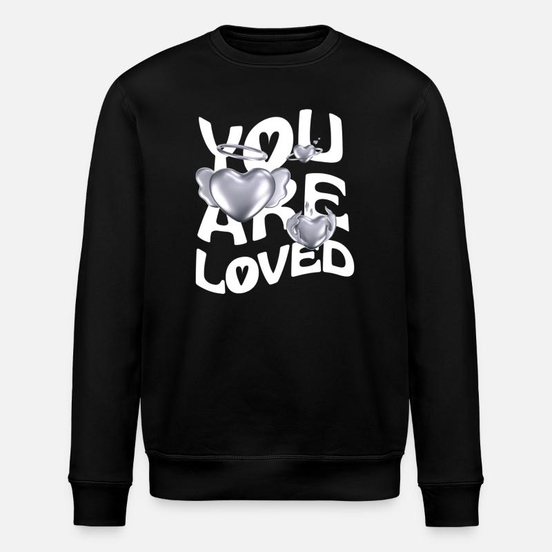 Vous êtes aimé - Sweat bio ROLLER Stanley/Stella Unisexe - noir