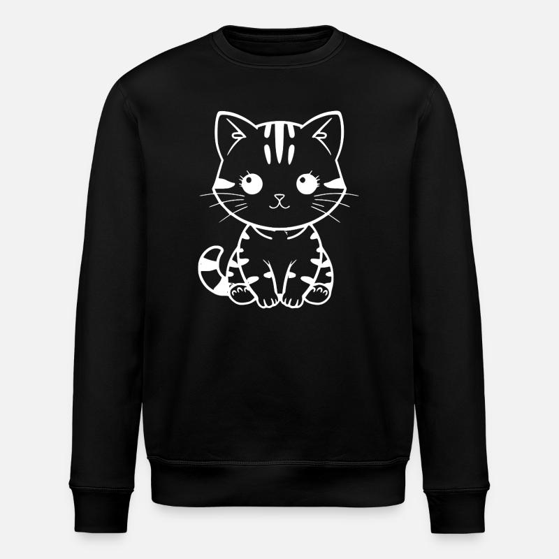 Idée cadeau tenue chat Noël - Sweat bio ROLLER Stanley/Stella Unisexe - noir