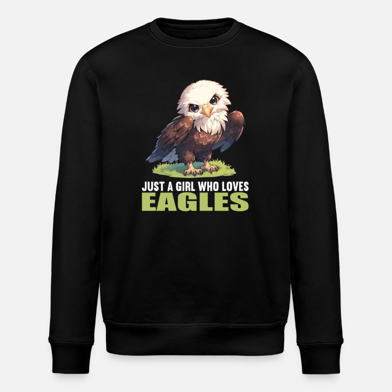 Adler - Stanley/Stella Unisex Bio-Sweatshirt ROLLER - Schwarz