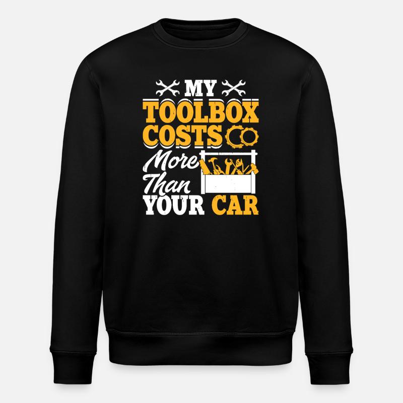 Mechaniker Mechatroniker Schrauber Geschenk - Stanley/Stella Unisex Bio-Sweatshirt ROLLER - Schwarz