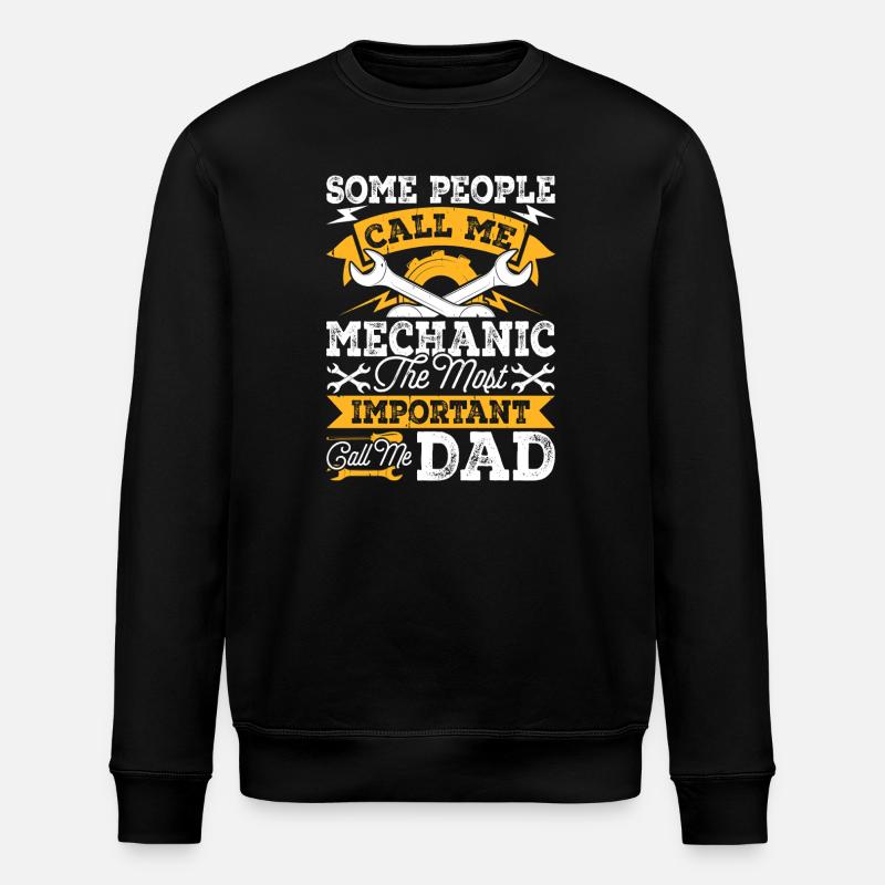Mechaniker Mechatroniker Schrauber Geschenk - Stanley/Stella Unisex Bio-Sweatshirt ROLLER - Schwarz