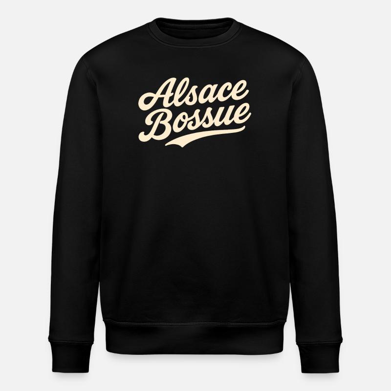 Lettrage Alsace Bossue - Sweat bio ROLLER Stanley/Stella Unisexe - noir