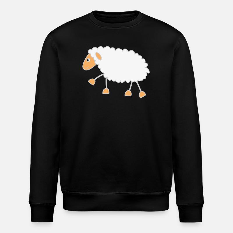 Lustiges Schaf - Stanley/Stella Unisex Bio-Sweatshirt ROLLER - Schwarz