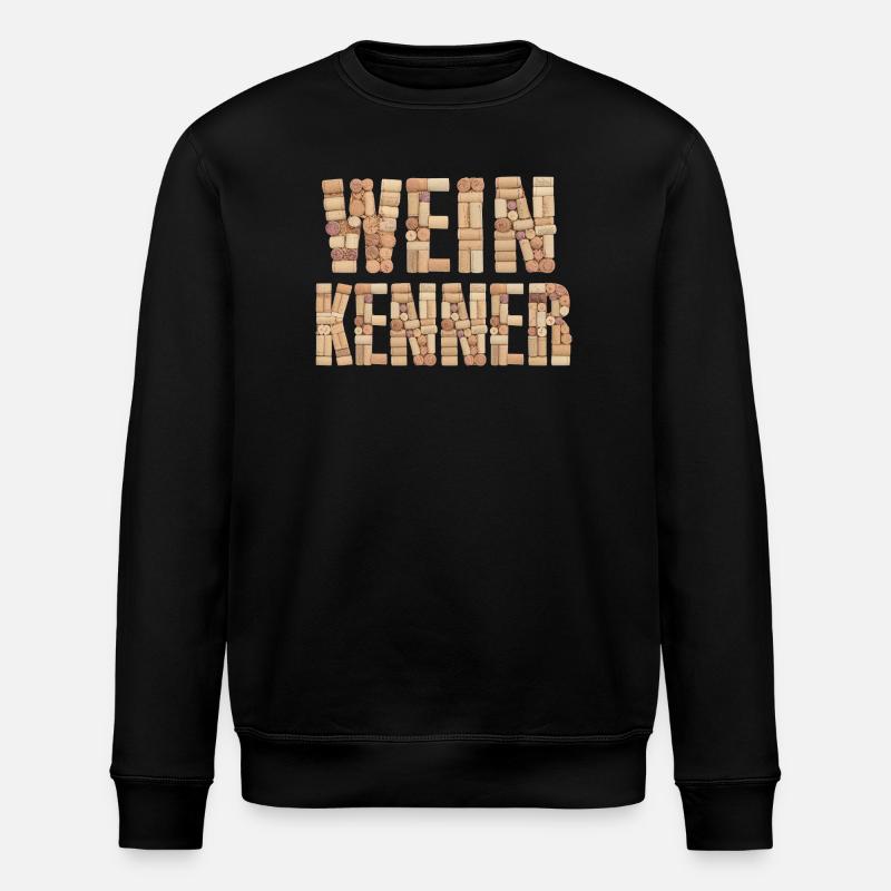Weinkenner - Stanley/Stella Unisex Bio-Sweatshirt ROLLER - Schwarz