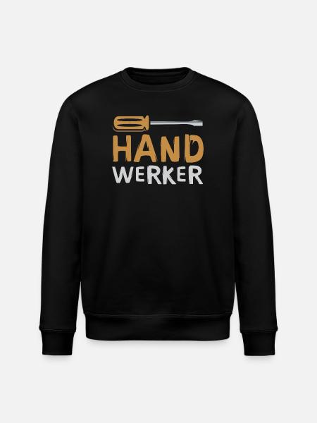 Craftsman lettering with screwdriver - Stanley/Stella ROLLER Unisex Organic Sweatshirt - black