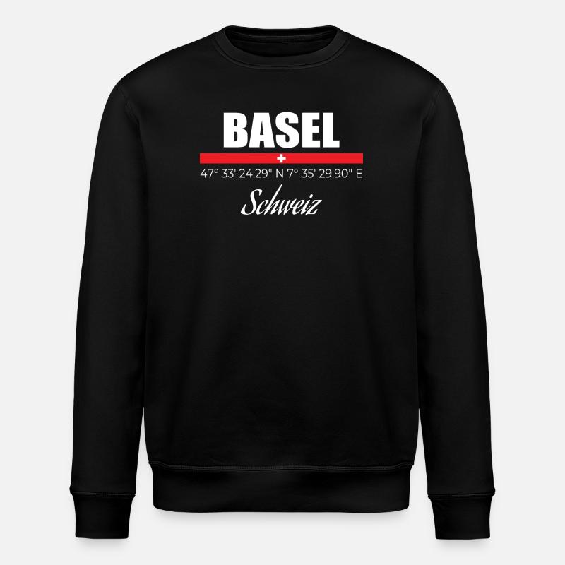 Basel - Stanley/Stella ROLLER Unisex Organic Sweatshirt - black