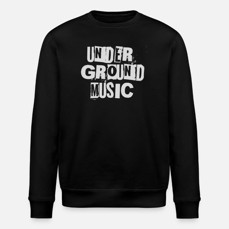 Underground-Musik Mutige Grafik - Stanley/Stella Unisex Bio-Sweatshirt ROLLER - Schwarz