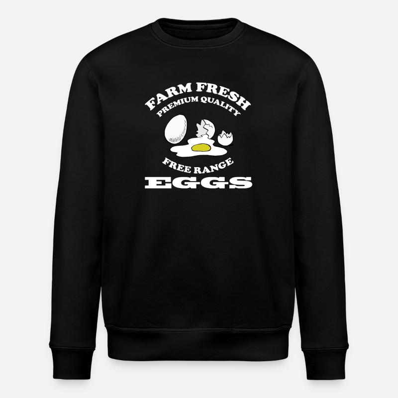 EGGS - Stanley/Stella Unisex Bio-Sweatshirt ROLLER - Schwarz