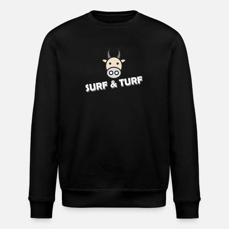 SURF AND TURF - Stanley/Stella Unisex Bio-Sweatshirt ROLLER - Schwarz
