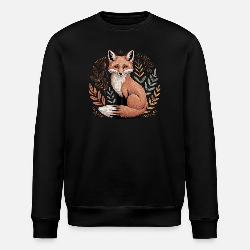 Boho Fuchs - Stanley/Stella Unisex Bio-Sweatshirt ROLLER - Schwarz