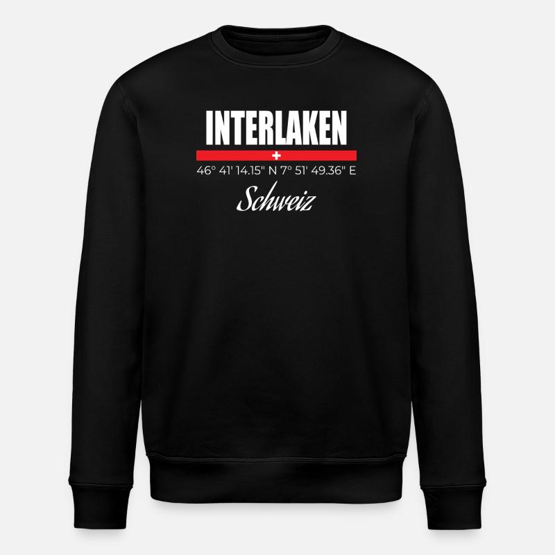 Interlaken - Stanley/Stella Unisex Bio-Sweatshirt ROLLER - Schwarz