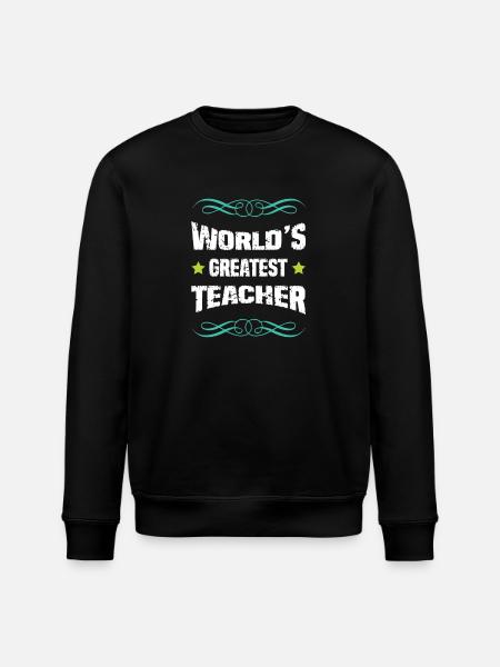 World's Best Teacher - Stanley/Stella ROLLER Unisex Organic Sweatshirt - black