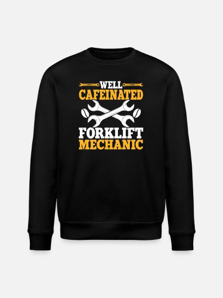 Mechanic Mechatronics Technician Handyman Gift - Stanley/Stella ROLLER Unisex Organic Sweatshirt - black
