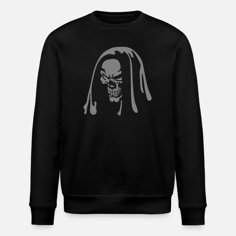 Schädel - Stanley/Stella Unisex Bio-Sweatshirt ROLLER - Schwarz