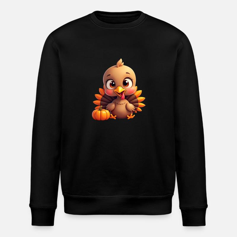 Thanksgiving Truthahn Baby - Stanley/Stella Unisex Bio-Sweatshirt ROLLER - Schwarz