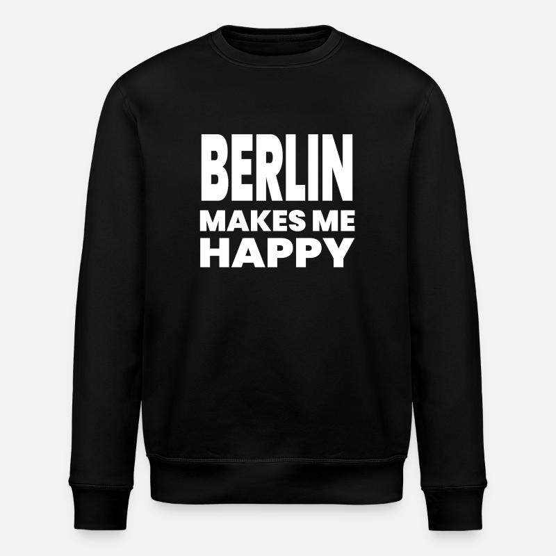 Berlin - Stanley/Stella Unisex Bio-Sweatshirt ROLLER - Schwarz