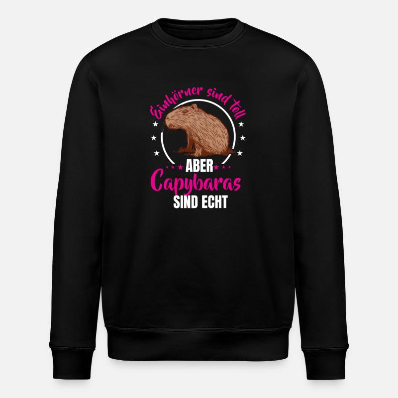 Les capybaras sont de vrais capybaras - Sweat bio ROLLER Stanley/Stella Unisexe - noir