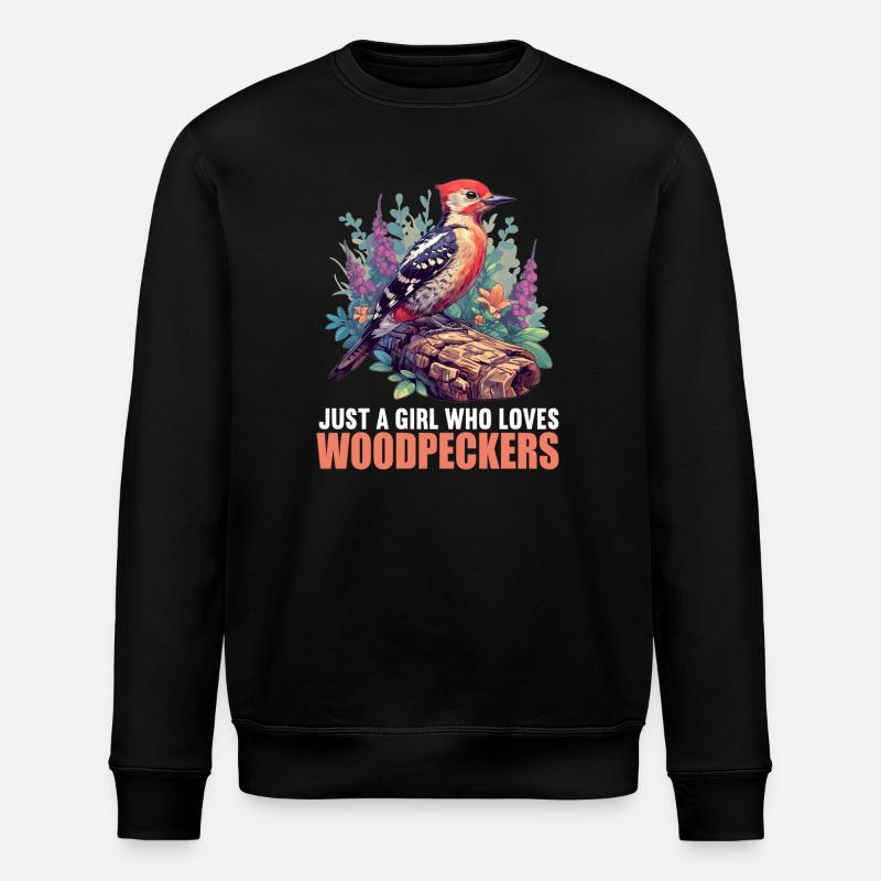 Spechte Specht - Stanley/Stella Unisex Bio-Sweatshirt ROLLER - Schwarz