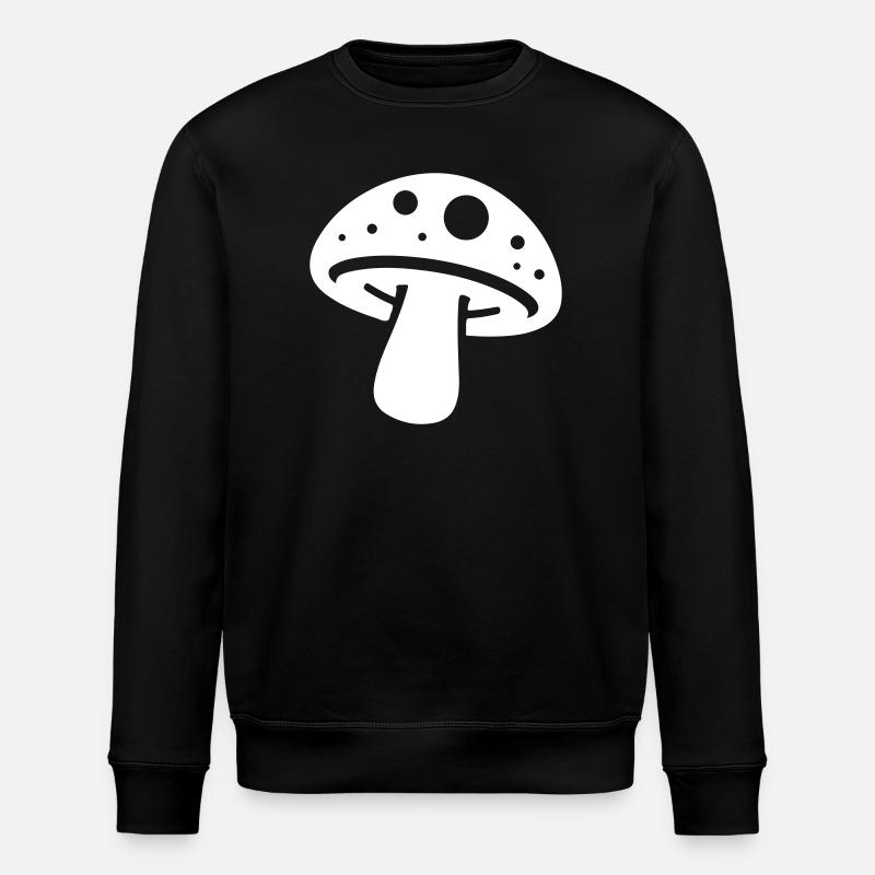 Icône de champignon - Sweat bio ROLLER Stanley/Stella Unisexe - noir