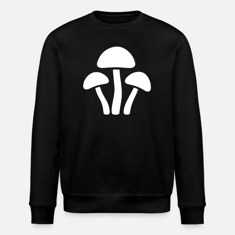 Pilze Symbol - Stanley/Stella Unisex Bio-Sweatshirt ROLLER - Schwarz