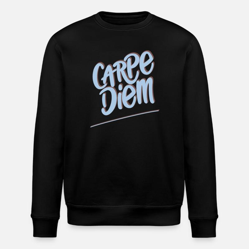 Carpe Diem - Stanley/Stella Unisex Bio-Sweatshirt ROLLER - Schwarz