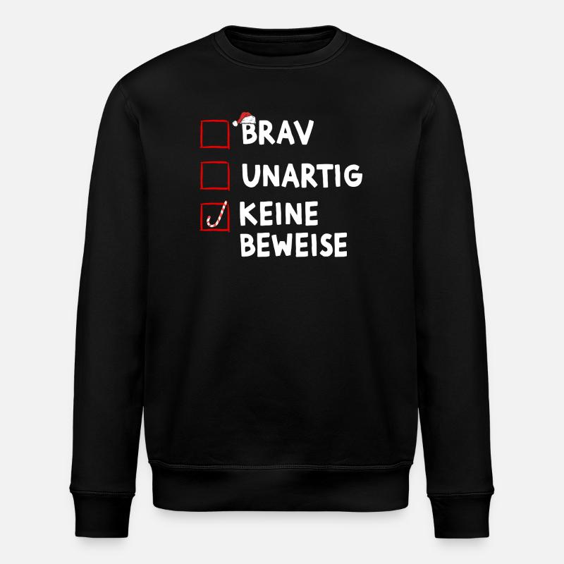 Drôle de Noël Père Noël - Sweat bio ROLLER Stanley/Stella Unisexe - noir