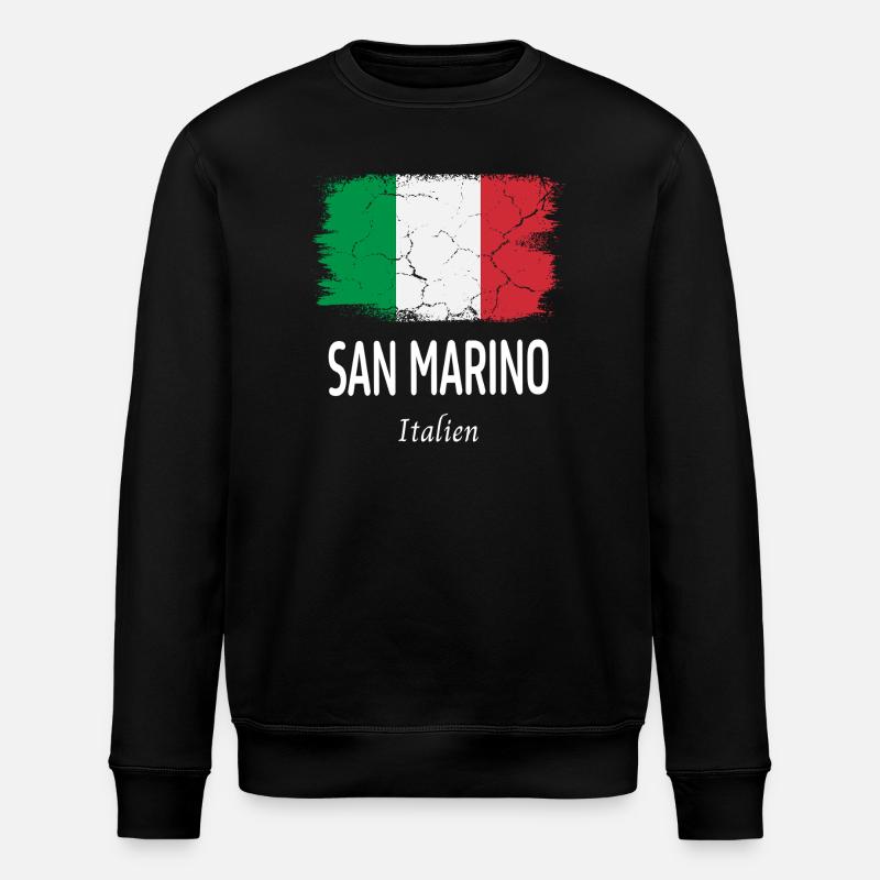 San Marino - Stanley/Stella ROLLER Unisex Organic Sweatshirt - black