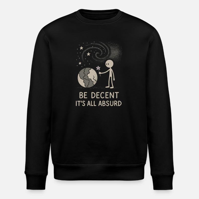 Nihilisme éthique, humour existentiel, - Sweat bio ROLLER Stanley/Stella Unisexe - noir