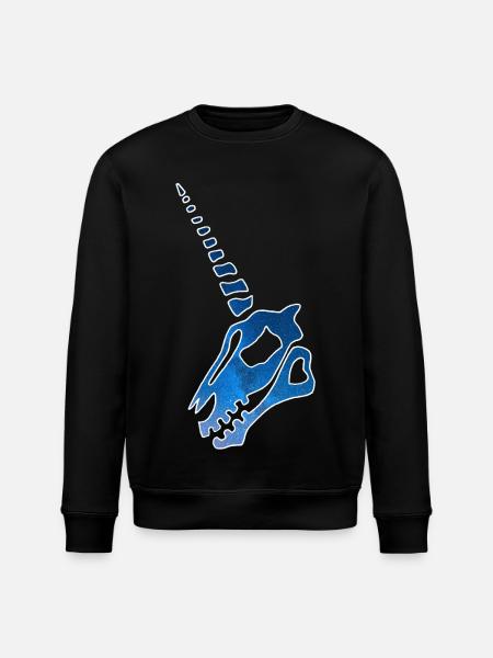 Einhornschädel und Sternenhimmel - Stanley/Stella Unisex Bio-Sweatshirt ROLLER - Schwarz