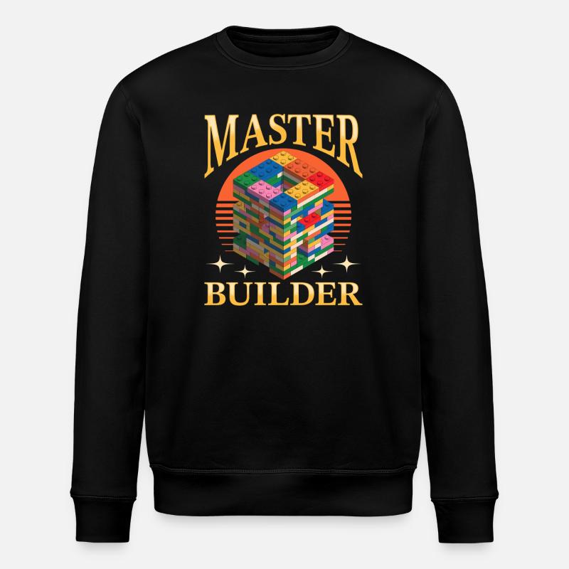 Building Blocks Kids Brick Builder - Stanley/Stella Unisex Bio-Sweatshirt ROLLER - Schwarz