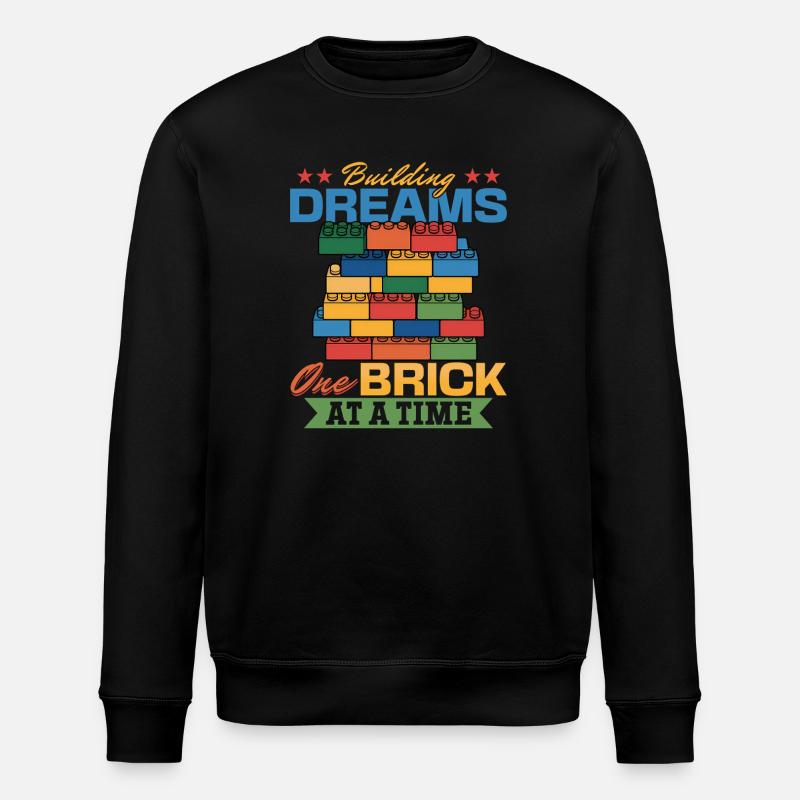 Building Blocks Kids Brick Builder - Stanley/Stella Unisex Bio-Sweatshirt ROLLER - Schwarz