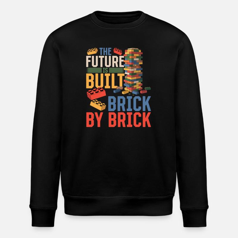 Building Blocks Kids Brick Builder - Stanley/Stella Unisex Bio-Sweatshirt ROLLER - Schwarz