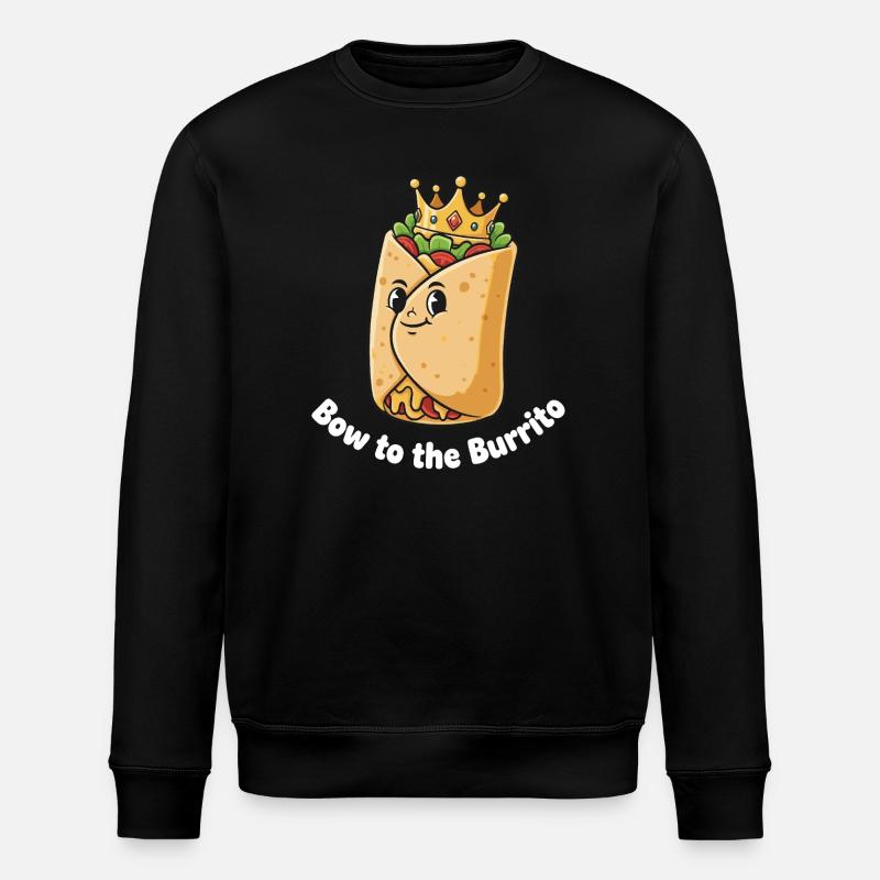 Couronne de Burrito Roi - Sweat bio ROLLER Stanley/Stella Unisexe - noir