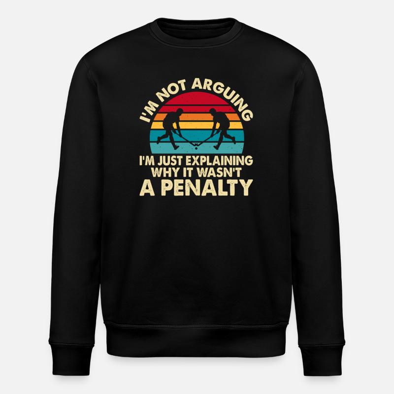 Hockey Eishockey Eishockeyspieler Geschenk - Stanley/Stella ROLLER Unisex Organic Sweatshirt - black