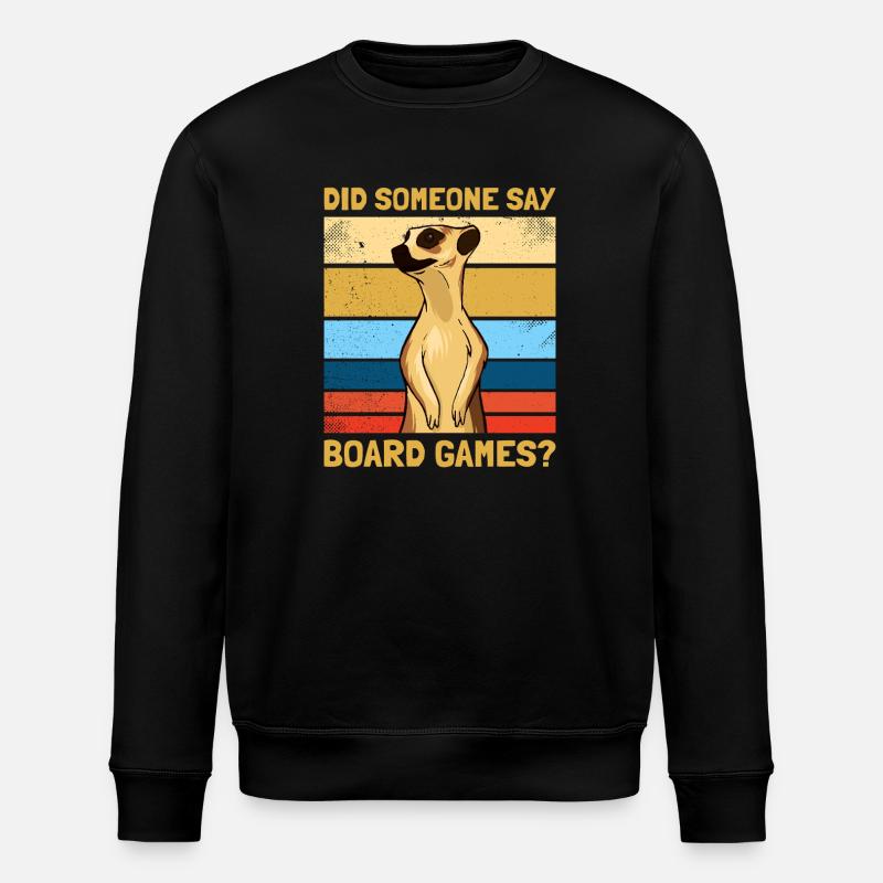 Board Games? Gesellschaftsspiel Brettspiel - Stanley/Stella Unisex Bio-Sweatshirt ROLLER - Schwarz