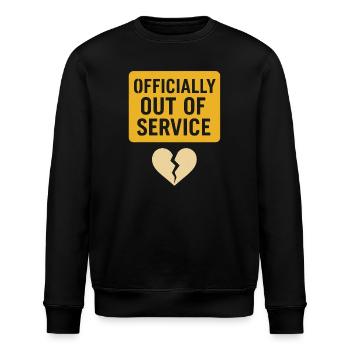 Ex-frau-scheidung-humor, Lustig, Trennung, - Stanley/Stella Unisex Bio-Sweatshirt ROLLER - Schwarz - Vorne - Nik (191cm)