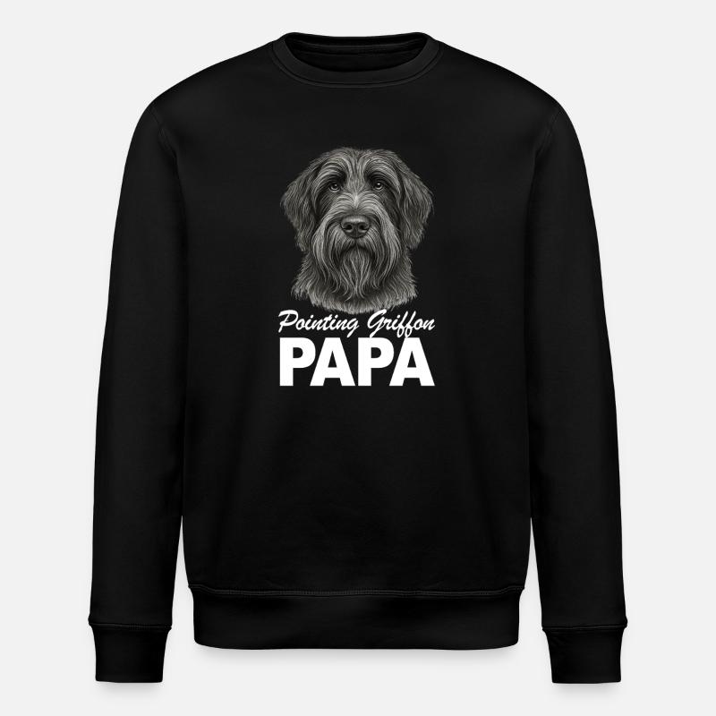 Griffon Korthal's dad - Stanley/Stella ROLLER Unisex Organic Sweatshirt - black