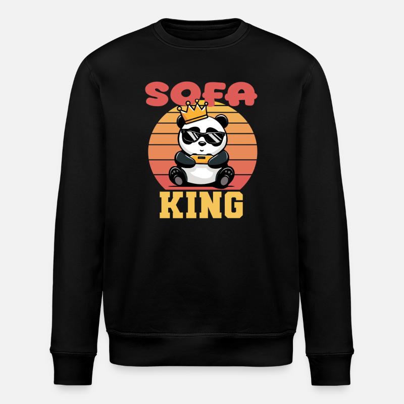 Gaming Sofa King - Stanley/Stella Unisex Bio-Sweatshirt ROLLER - Schwarz
