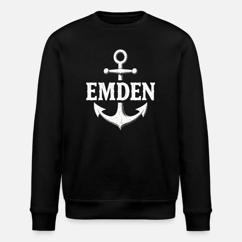 Anker Emden Nordsee - Stanley/Stella Unisex Bio-Sweatshirt ROLLER - Schwarz