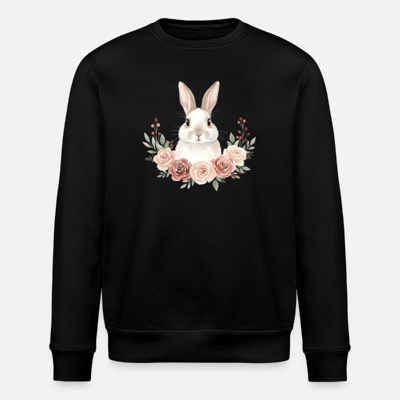 Rabbit - Stanley/Stella ROLLER Unisex Organic Sweatshirt - black