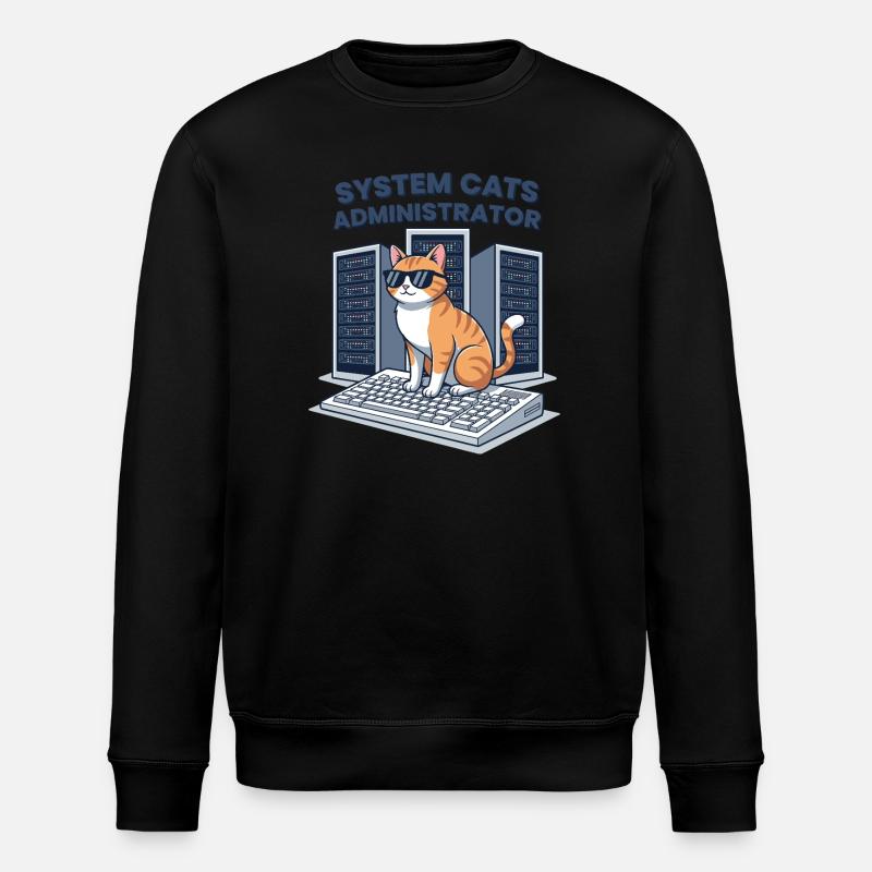 System Cats Administrator - Stanley/Stella Unisex Bio-Sweatshirt ROLLER - Schwarz