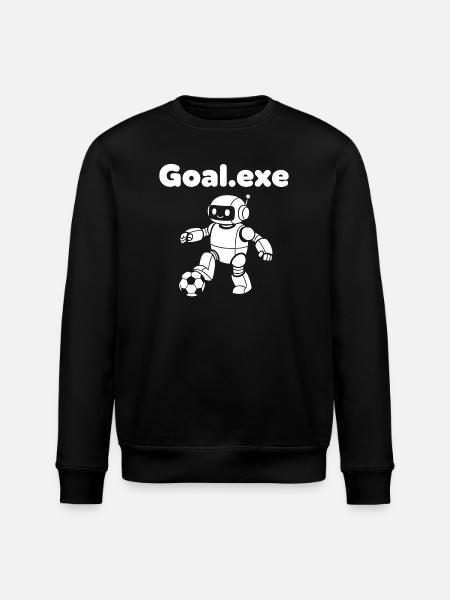 Robotischer Fußballroboter - Stanley/Stella Unisex Bio-Sweatshirt ROLLER - Schwarz