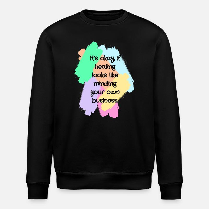 Healing Boundaries Slogan - Sweat bio ROLLER Stanley/Stella Unisexe - noir