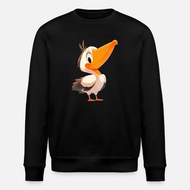 Pelikane Pelikan - Stanley/Stella Unisex Bio-Sweatshirt ROLLER - Schwarz