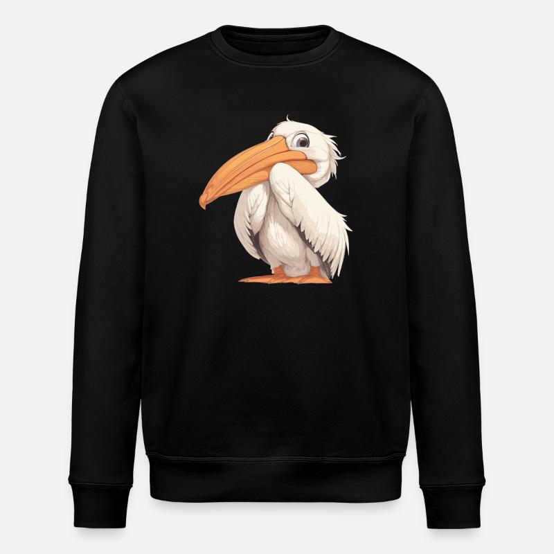 Pelikane Pelikan - Stanley/Stella Unisex Bio-Sweatshirt ROLLER - Schwarz