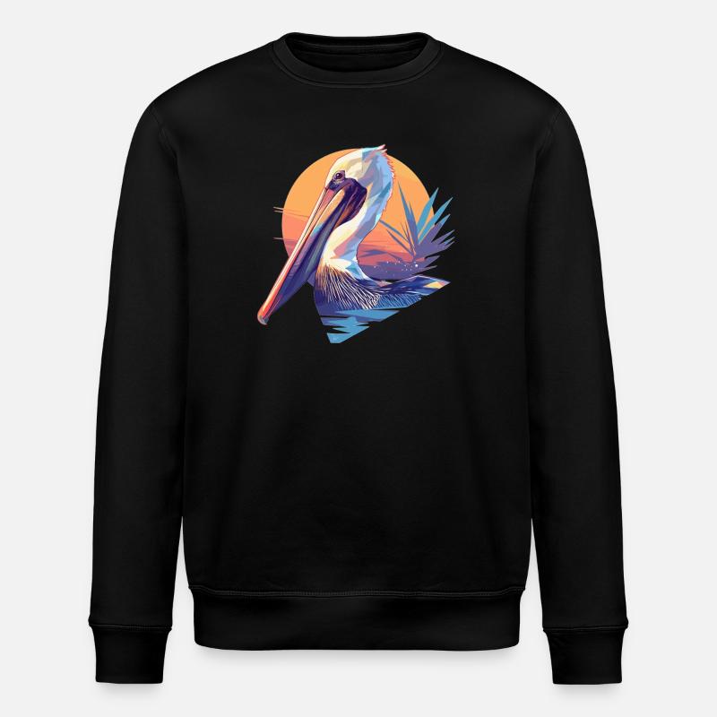 Pelikane Pelikan - Stanley/Stella Unisex Bio-Sweatshirt ROLLER - Schwarz