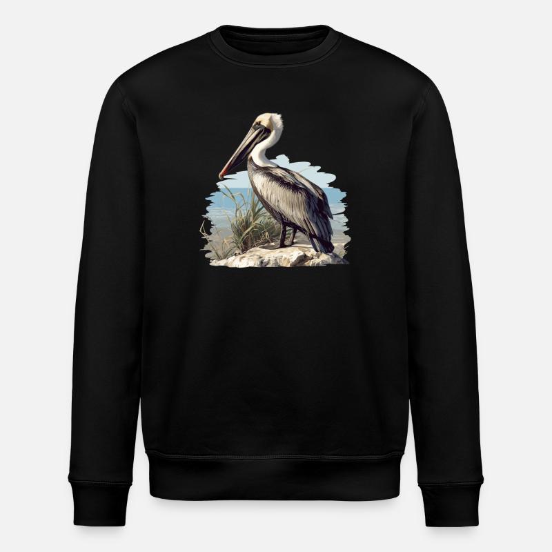 Pelikane Pelikan - Stanley/Stella Unisex Bio-Sweatshirt ROLLER - Schwarz