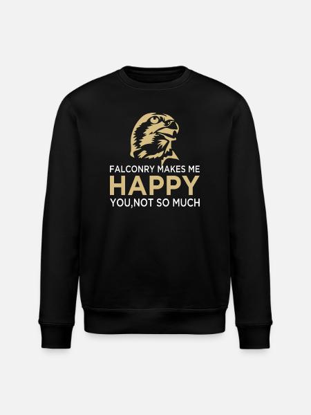 Falknerei Falkner Falknerin Beizjagd Greifvogel - Stanley/Stella Unisex Bio-Sweatshirt ROLLER - Schwarz