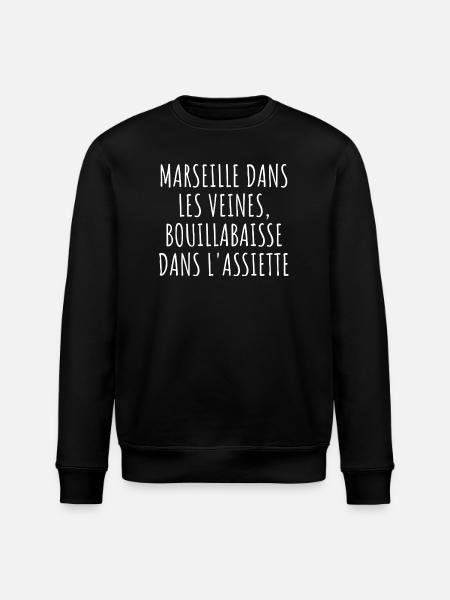 Gastronomie Marseille - Bouillabaisse Pride - Stanley/Stella Unisex Bio-Sweatshirt ROLLER - Schwarz
