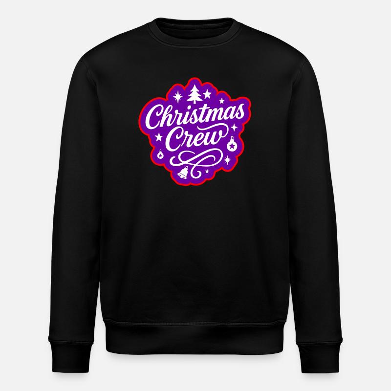 Weihnachten Crew Party - Stanley/Stella Unisex Bio-Sweatshirt ROLLER - Schwarz